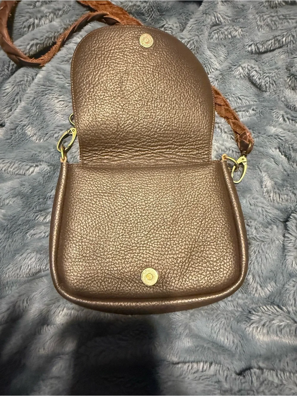 Louis Vuitton Monogram Canvas Small Crossbody in Brown and Gold